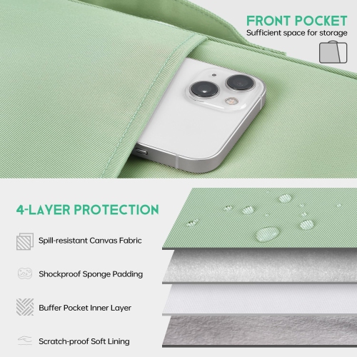 13 inch Laptop Sleeve Case for 2025 2024 MacBook Air 13.6 inch M4 M3 M2 Chip A3240 A3113 A2681 Water-Resistant Shockproof Handle Bag Cover