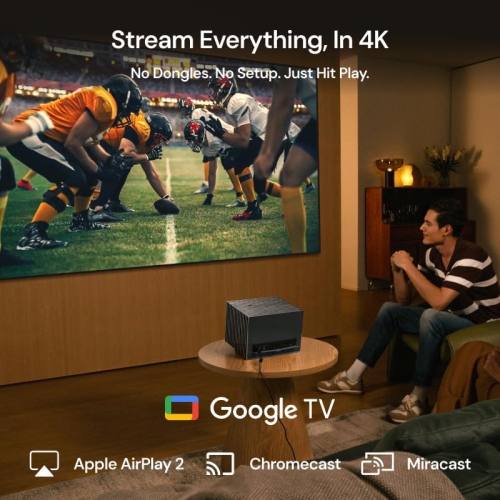 Refurbished-Valerion VisionMaster Pro2 Triple Laser Projector 4K ,3000 ISO Lumens, 15000:1 Contrast,0.9-1.5x Optical Zoom,HDR10+, IMAX