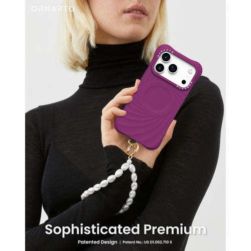 Ornarto – Étui Vortuxe pour iPhone 17 Pro, [compatible avec MagSafe], étui de téléphone en silicone liquide antichoc pour iPhone 17 Pro