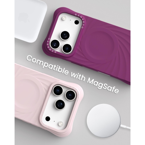 Ornarto – Étui Vortuxe pour iPhone 17 Pro, [compatible avec MagSafe], étui de téléphone en silicone liquide antichoc pour iPhone 17 Pro