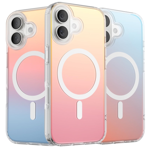 ORNARTO for iPhone 17 Case,[Compatible with MagSafe],Holographic Iridescent Magnetic Cover,Shockproof Protective Rainbow Phone Case for iPhone 17
