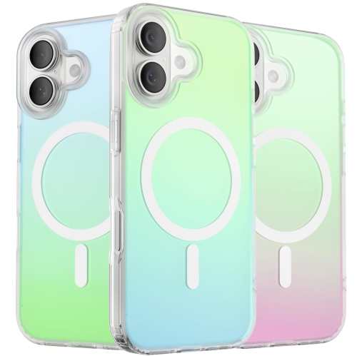 ORNARTO for iPhone 17 Case,[Compatible with MagSafe],Holographic Iridescent Magnetic Cover,Shockproof Protective Rainbow Phone Case for iPhone 17