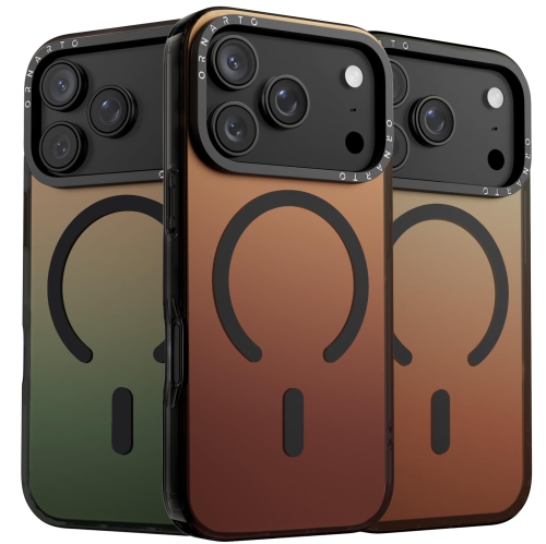 Étui ORNARTO pour iPhone 17 Pro,[Compatible avec MagSafe], couverture magnétique iridescente holographique, étui de protection antichoc arc-en-ciel