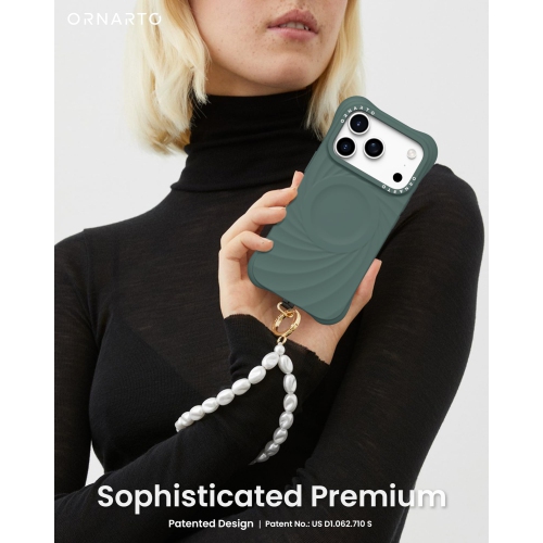 Ornarto – Étui Vortuxe pour iPhone 17 Pro Max, [compatible avec MagSafe], étui de téléphone en silicone liquide antichoc pour iPhone 17 Pro Max