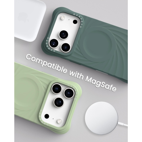 Ornarto – Étui Vortuxe pour iPhone 17 Pro Max, [compatible avec MagSafe], étui de téléphone en silicone liquide antichoc pour iPhone 17 Pro Max