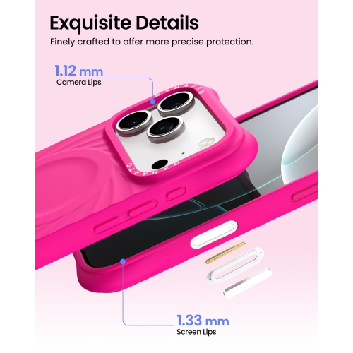 Ornarto – Étui Vortuxe pour iPhone 17 Pro Max, [compatible avec MagSafe], étui de téléphone en silicone liquide antichoc pour iPhone 17 Pro Max