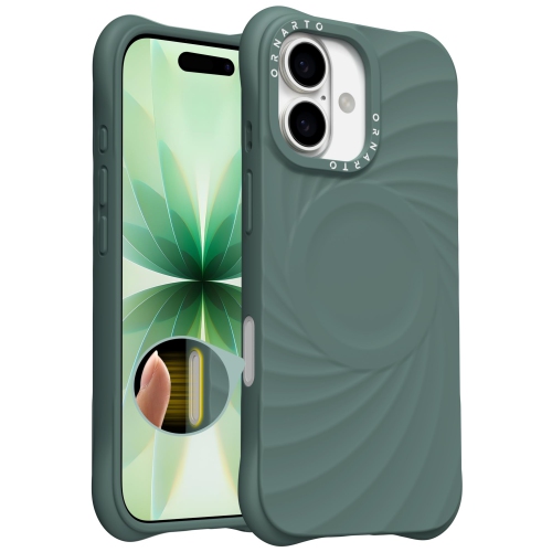 ORNARTO Vortuxe for iPhone 17 Case, [Compatible with MagSafe / 2X Military-Grade Drop Protection], Shockproof Liquid Silicone Phone Case Cover for