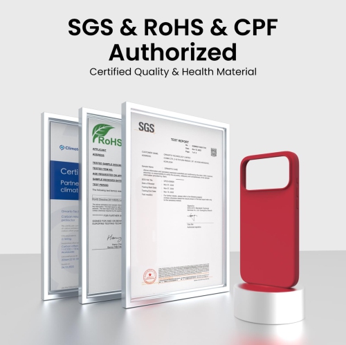 ORNARTO Compatible with iPhone 17 Pro Max Case,Slim Liquid Silicone Shockproof Protective Phone Case 6.9" with Anti-Scratch Microfiber Lining-Red