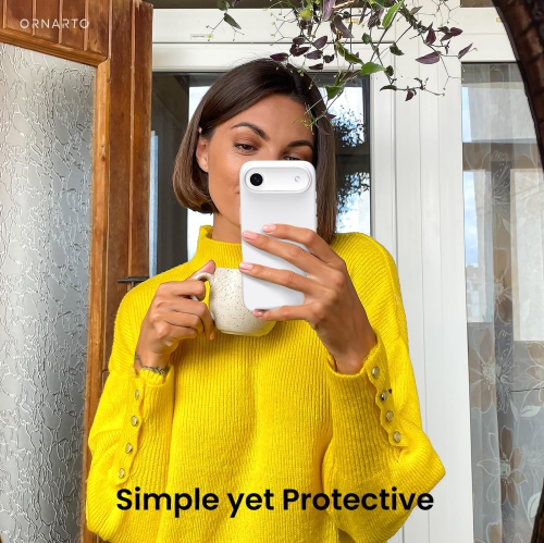 ORNARTO Compatible with iPhone Air Case,Slim Liquid Silicone 3 Layers Soft Gel Rubber Shockproof Protective Phone Case 6.5" with Anti-Scratch