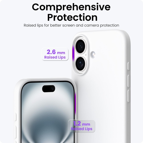 ORNARTO Compatible with iPhone 17 Case,Slim Liquid Silicone Shockproof Protective Phone Case for iPhone 17 6.3" with Anti-Scratch Microfiber