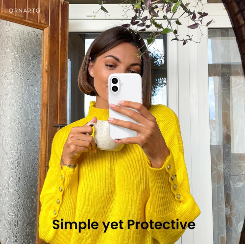 ORNARTO Compatible with iPhone 17 Case,Slim Liquid Silicone Shockproof Protective Phone Case for iPhone 17 6.3" with Anti-Scratch Microfiber