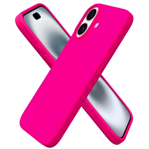 ORNARTO Compatible avec iPhone 17, étui mince en silicone liquide antichoc pour iPhone 17 6,3&nbsp;po avec doublure en microfibre antirayure - rose