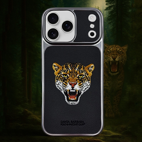 Santa Barbara Savanna Series Tiger Leather Case for iPhone 17 Pro Max