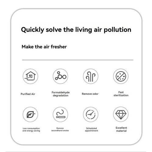 40000mg/h portable ozone disinfector, purifies, sterilizes and removes formaldehyde, has a timing function, low energy consumption, and is suitable