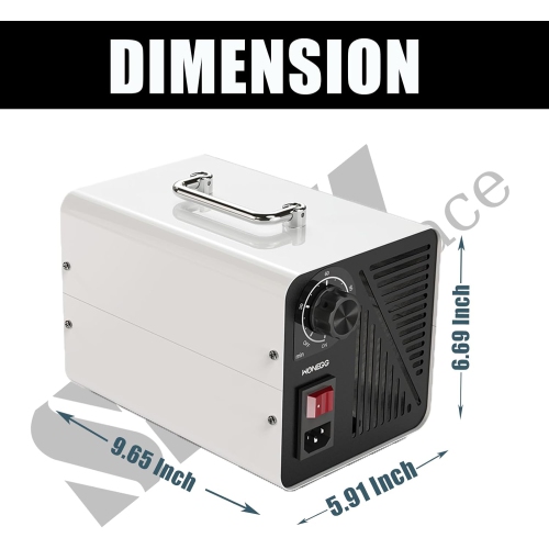 40000mg/h portable ozone disinfector, purifies, sterilizes and removes formaldehyde, has a timing function, low energy consumption, and is suitable