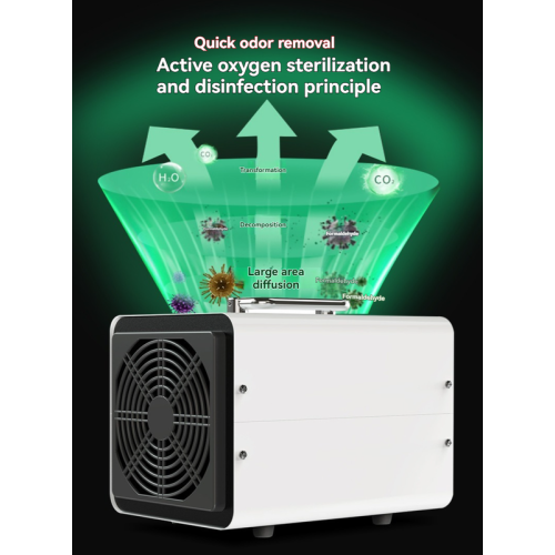 40000mg/h portable ozone disinfector, purifies, sterilizes and removes formaldehyde, has a timing function, low energy consumption, and is suitable