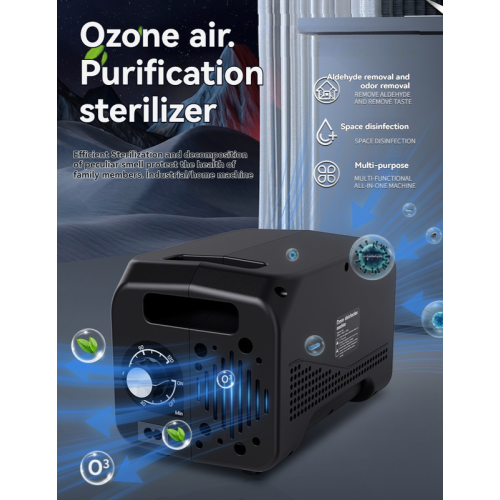 10G/h Portable Ozone Disinfector - Suitable for 60m³ spaces, removes formaldehyde odors from home farms, purifies and sterilizes with negative ions,