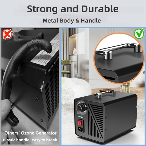 40g/h Multifunctional Ozone Air Disinfector - Removes formaldehyde, odors, and sterilizes, suitable for spaces up to 200m³, suitable for farms,