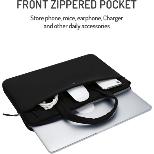 14 Inch laptop Protective Case Bag Computer Sleeve Chromebook Notebook Cover, Waterproof Soft Small Briefcase Compatible with 14 inch MacBook Pro M4