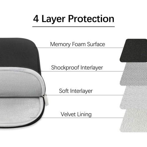 15 Inch Laptop Sleeve Case for 2025 2024 2023 M4 M3 M2 Chip MacBook Air 15.3 inches A3241 A3114 A2941 Soft Memory Foam Portable Carrying Travel