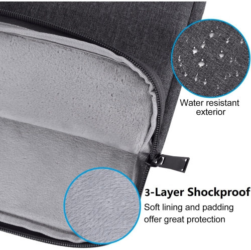 C 15.6 Inch Laptop Sleeve for 16 Inch MacBook Pro Max 2019-2024, 15.6 16 Inch Ultrabook Notebook Computer Protective Cover Case Shockproof Water