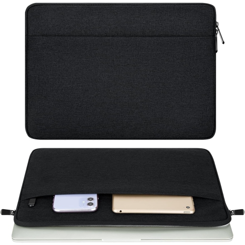 H Laptop Sleeve Case with Accessory Pocket Padded Computer Carrying Pouch 15.6 inches Compatible with MacBook Air/Pro Protective Laptop Cover for