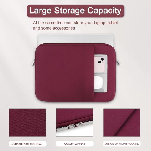 15 Inch Laptop Sleeve Case for 2025 2024 2023 M4 M3 M2 Chip MacBook Air 15.3 inches A3241 A3114 A2941 Soft Memory Foam Portable Carrying Travel