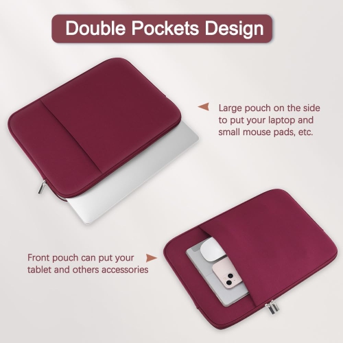 15 Inch Laptop Sleeve Case for 2025 2024 2023 M4 M3 M2 Chip MacBook Air 15.3 inches A3241 A3114 A2941 Soft Memory Foam Portable Carrying Travel