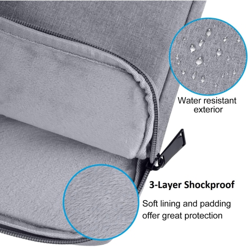 C 15.6 Inch Laptop Sleeve for 16 Inch MacBook Pro Max 2019-2024, 15.6 16 Inch Ultrabook Notebook Computer Protective Cover Case, Shockproof Water