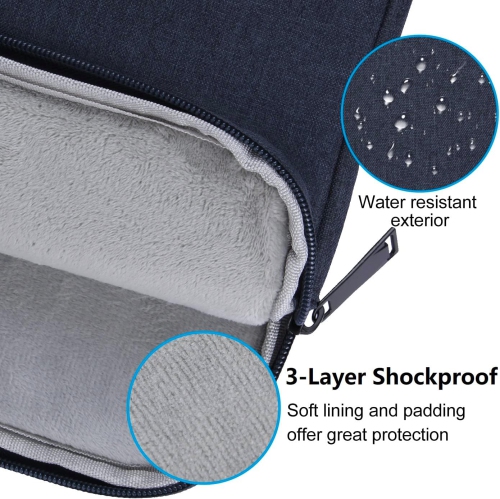 C 15.6 Inch Laptop Sleeve for 16 Inch MacBook Pro 2019-2024, 15.6 16 Inch Ultrabook Surface Notebook Computer Protective Cover Case Shockproof Water