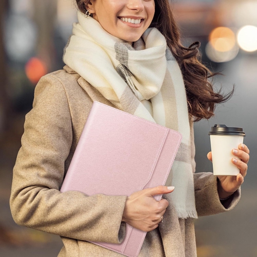 F Sleeve Case for 13.8 Inch Microsoft Surface Laptop 7, 13.5 Inch Surface Laptop 6/5/4/3/2 (Model: 1951/1868/1958/1950/1867/1769) - Folio Book Cover