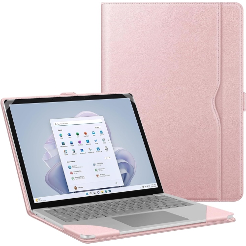 F Sleeve Case for 13.8 Inch Microsoft Surface Laptop 7, 13.5 Inch Surface Laptop 6/5/4/3/2 (Model: 1951/1868/1958/1950/1867/1769) - Folio Book Cover