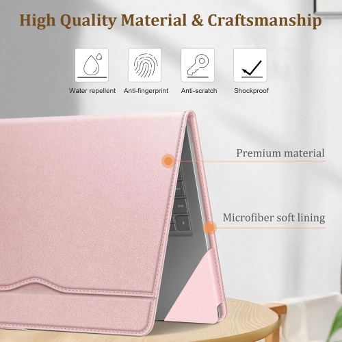 F Sleeve Case for 13.8 Inch Microsoft Surface Laptop 7, 13.5 Inch Surface Laptop 6/5/4/3/2 (Model: 1951/1868/1958/1950/1867/1769) - Folio Book Cover