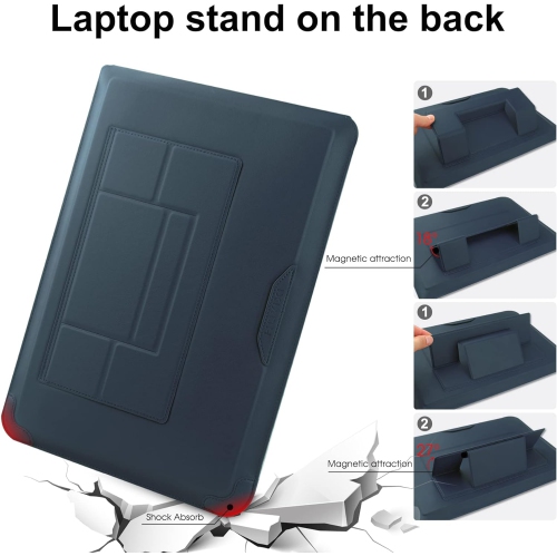 H 15 16 Inch Laptop Sleeve Case Leather Bag for MacBook Pro 16 2021 & 2019/ASUS Vivobook 15/Huawei MateBook D15/HP 15.6 PC/MacBook Pro 15/Surface