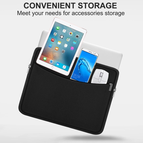 Laptop Sleeve Case 14 inch, Shockproof Protective Laptop Cover Briefcase Carrying Computer Bag with Accessory Pocket Portable Computer Sleeve for 14