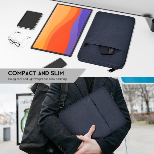 Portable Monitor Sleeve 15.6 16.1 inch, Padded Shockproof Carrying Case Bag for 15.6-16.1 inch Portable Display Monitors, Water-Resistant Laptop Bag