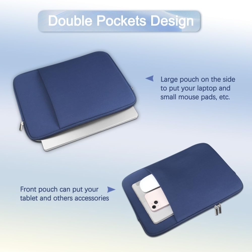 15 Inch Laptop Sleeve Case for 2025 2024 2023 M4 M3 M2 Chip MacBook Air 15.3 inches A3241 A3114 A2941 Soft Memory Foam Portable Carrying Travel