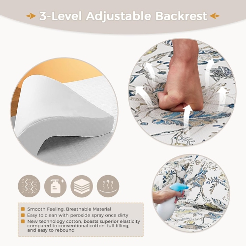 AECOJOY 36" Sleeper Chair, Convertible Chair Bed for Adults, 3-in-1 Pull Out Sofa Chair, Floral