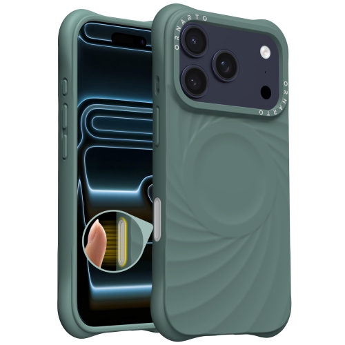 Orto – Étui Vortuxe pour iPhone 17 Pro, [compatible avec MagSafe], étui de téléphone en silicone liquide antichoc pour iPhone 17 Pro 6.3&nbsp;po-vert