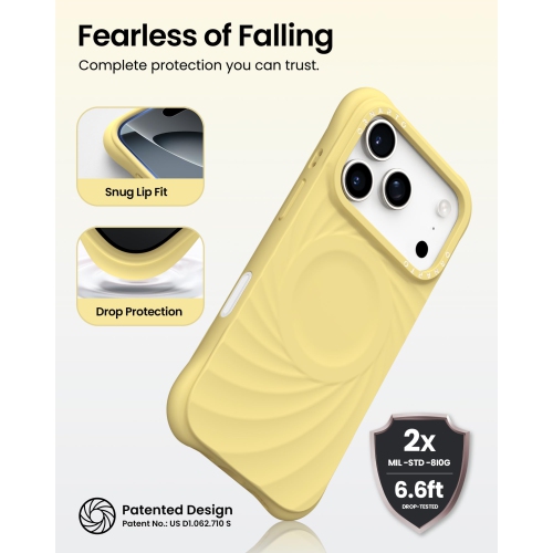 Orto – Étui Vortuxe pour iPhone 17 Pro, [compatible avec MagSafe], étui de téléphone en silicone liquide antichoc pour iPhone 17 Pro