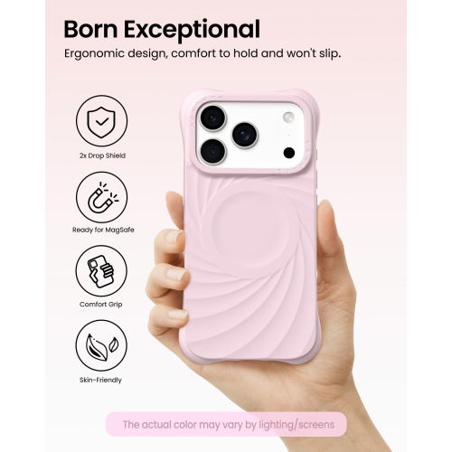 Ornarto – Étui Vortuxe pour iPhone 17 Pro, [compatible avec MagSafe], étui de téléphone en silicone liquide antichoc pour iPhone 17 Pro