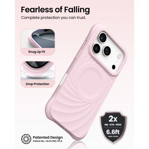 Ornarto – Étui Vortuxe pour iPhone 17 Pro Max, [compatible avec MagSafe], étui de téléphone en silicone liquide antichoc pour iPhone 17 Pro Max