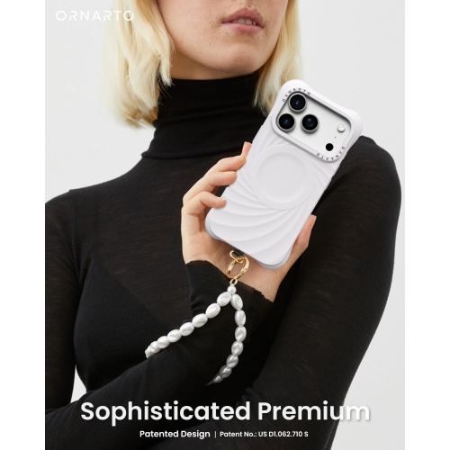 Ornarto – Étui Vortuxe pour iPhone 17 Pro Max, [compatible avec MagSafe], étui de téléphone en silicone liquide antichoc pour iPhone 17 Pro Max