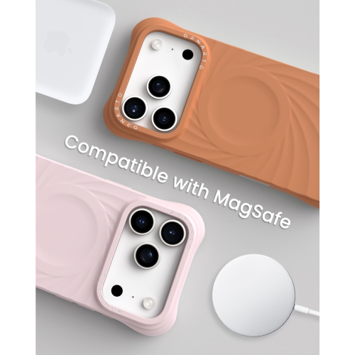 ORNARTO Vortuxe for iPhone 17 Pro Max Case, [Compatible with MagSafe], Shockproof Liquid Silicone Phone Case Cover for iPhone 17 Pro Max