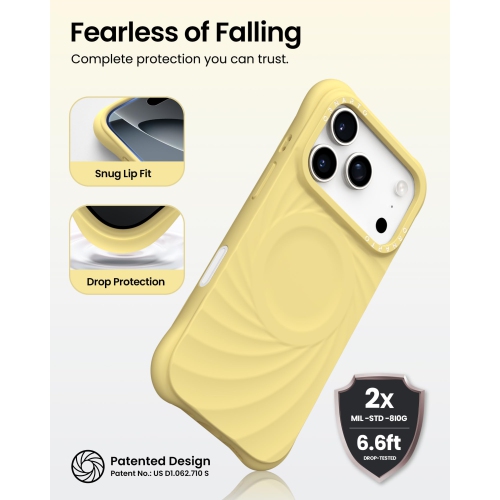 ORNARTO Vortuxe for iPhone 17 Pro Max Case, [Compatible with MagSafe], Shockproof Liquid Silicone Phone Case Cover for iPhone 17 Pro Max