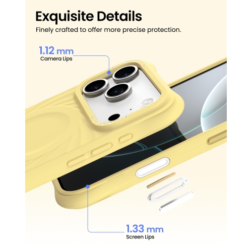 ORNARTO Vortuxe for iPhone 17 Pro Max Case, [Compatible with MagSafe], Shockproof Liquid Silicone Phone Case Cover for iPhone 17 Pro Max