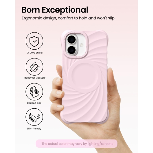 ORNARTO Vortuxe for iPhone 17 Case, [Compatible with MagSafe / 2X Military-Grade Drop Protection], Shockproof Liquid Silicone Phone Case Cover for