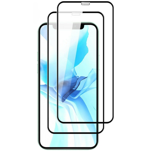 [Paquet de 2] Protecteur d'écran noir Tasnim pour iPhone 15 Pro Max de 6,7&nbsp;po, verre trempé, antirayure, sans bulles, compatible avec les étuis