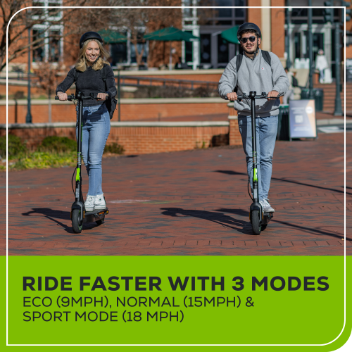 Greenworks 48V STEALTH Series Electric Scooter, (4) 4.0Ah Batteries and Dual Port Charger Included