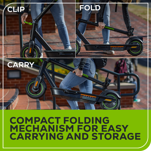 Greenworks 48V STEALTH Series Electric Scooter, (4) 4.0Ah Batteries and Dual Port Charger Included